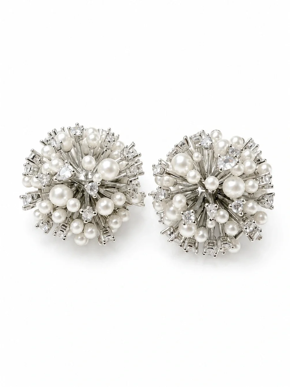 Kate Spade Cheers To That Cluster earrings Pearl Crystal.